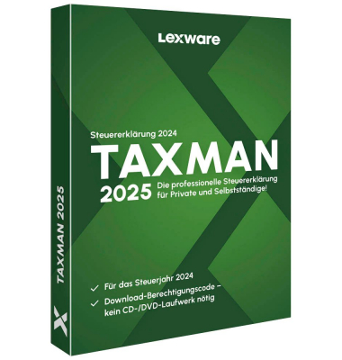 TAXMAN 2025 (für das Steuerjahr 2024) Software Vollversion (PKC)