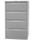 H&auml;ngeregistraturschrank DF4645 Office, lichtgrau, 4 Schubladen, 2-bahnig