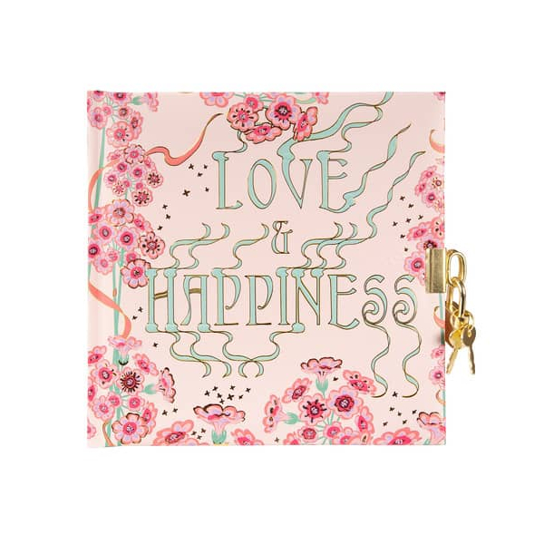 2 Stück TURNOWSKY Tagebuch 44 054, Love & Happiness, 16,5x16,5cm (BxH), 96 Seiten 4009835440544 TURNOWSKY