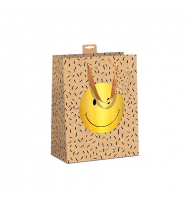 Geschenktasche 7549-0036-M, Smiley, 18mm x 230mm