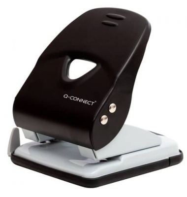 B&uuml;rolocher KF14221, schwarz/grau, bis 35mm 40 Blatt, mit Anschlagschiene