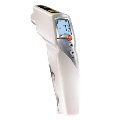 Set 831 und 106 Infrarot- und Kerntemperatur-Lebensmittelthermometer weiß