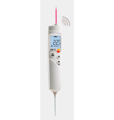 826-T4 Infrarot- und Kerntemperatur-Lebensmittelthermometer weiß