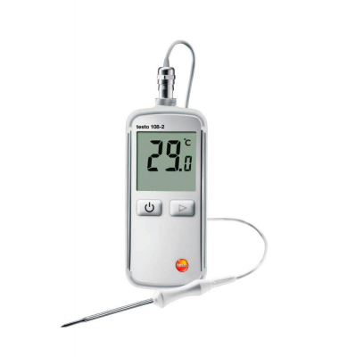 108-2 Kerntemperatur-Lebensmittelthermometer weiß