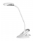Swirl Schreibtischlampe weiß, silber 4 W mit Tischklemme