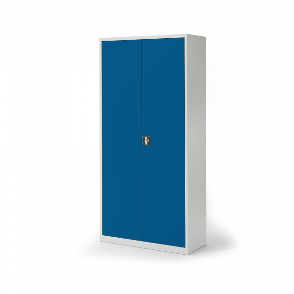 4003969166776 - Flügeltürenschrank 820206056 abschließbar 5 OH enzianblau lichtgrau 92x195x42cm (BxHxT) 4003969166776 Soennecken