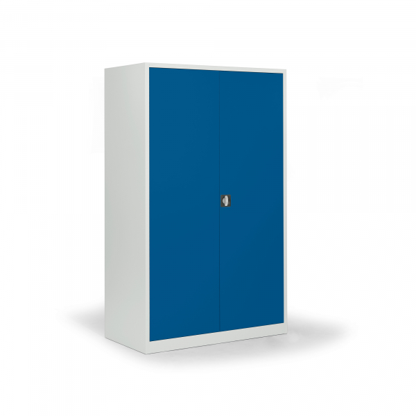 4003969166844 - Flügeltürenschrank 820206156 abschließbar 5 OH enzianblau lichtgrau 120x195x42cm (BxHxT) 4003969166844 Soennecken