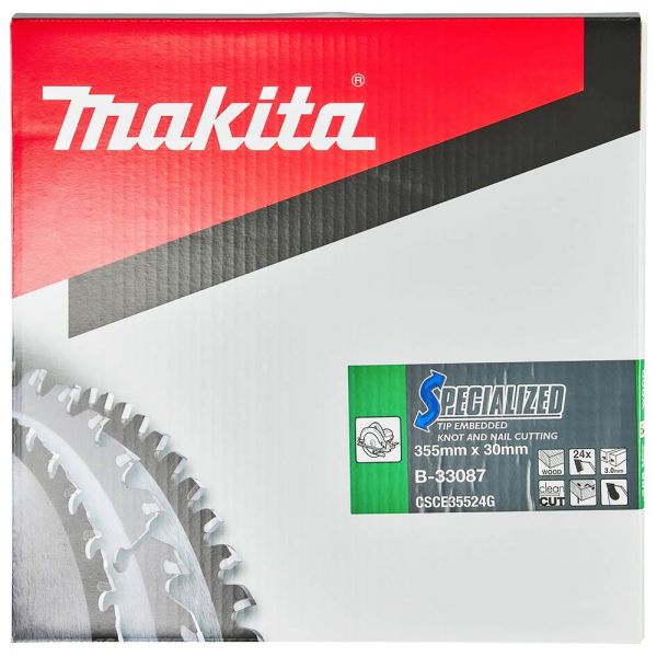 0088381421959 - B-33087 SPECIALIZED Kreissägeblatt 3550 mm 24 Zähne 0088381421959 makita 0088381421959 - B-33087 SPECIALIZED Kreissägeblatt 3550 mm 24 Zähne 0088381421959 makita