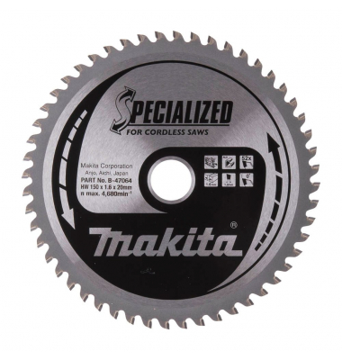 B-47064 SPECIALIZED Kreissägeblatt 150,0 mm, 52 Zähne