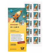 1,80 € Briefmarken Raketenpost selbstklebend