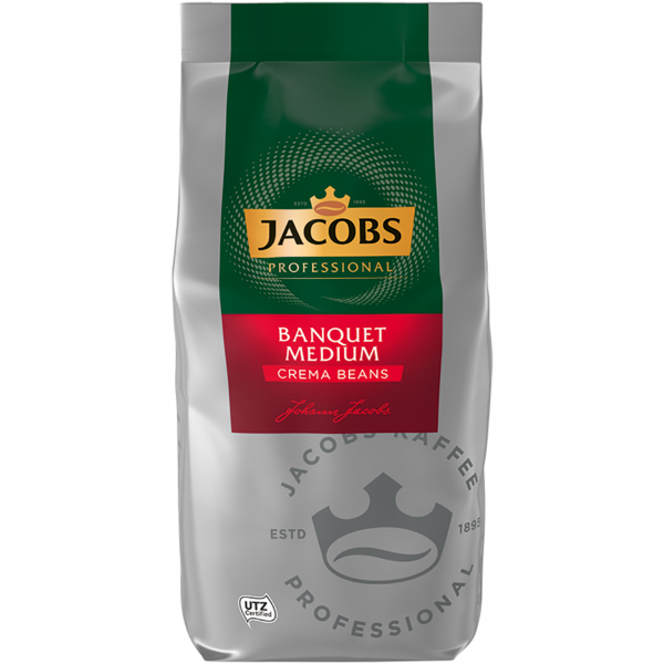 8711000669228 - Kaffee Bankett Café Crème temperamentvoll ganze Bohne 1000 g Pack 8711000669228 Jacobs
