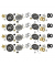 Konfetti Zahl 80 gold