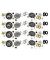 Konfetti Zahl 80 gold