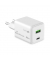 Ladegerät Steckdose USB-AUSB-C weiß