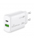 Ladegerät Steckdose USB-AUSB-C weiß