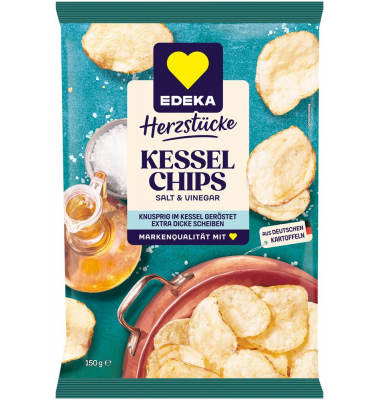 Kesselchips Salt & Vinegar Chips 150,0 g