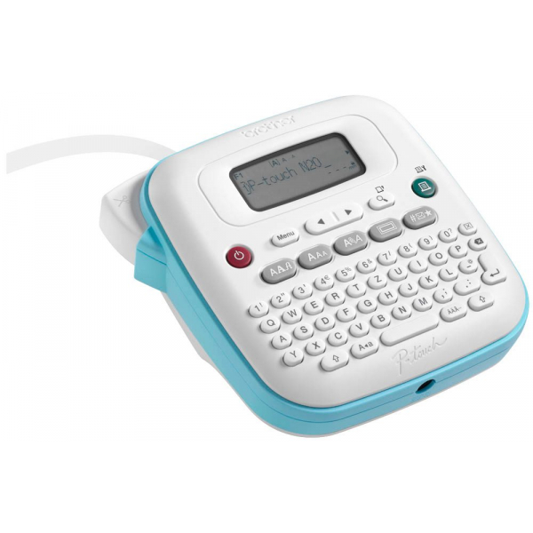 4977766836432 - Etikettendrucker P-Touch PT-N20 monochromer Thermotransferdruck für Bänder bis B 12 mm 180 dpi 12 mm s LC-Display blau-weiß