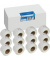 Etikettenrollen für Etikettendrucker ersetzt Dymo S072237099010 weiß, 28,0 x 89,0 mm, 12 x 130 Etiketten