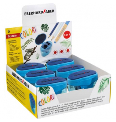 Dosenspitzer dreifach Colori blau