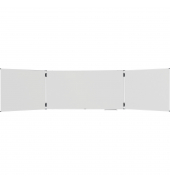 Whiteboard-klappbar UNITE PLUS, 7-143163, 200/400x100cm, emailliert, Aluminiumrahmen