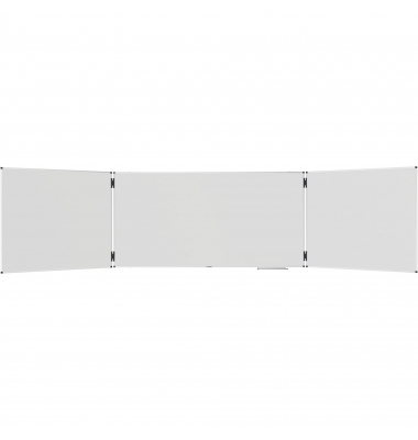 Whiteboard-klappbar UNITE PLUS, 7-143163, 200/400x100cm, emailliert, Aluminiumrahmen