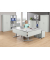Schreibtisch FLEX MODUL, elektrisch h&ouml;henverstellbar, 60,5-125,5cm (H), 180/140x80cm (BxT), L-Form, lichtgrau / silber