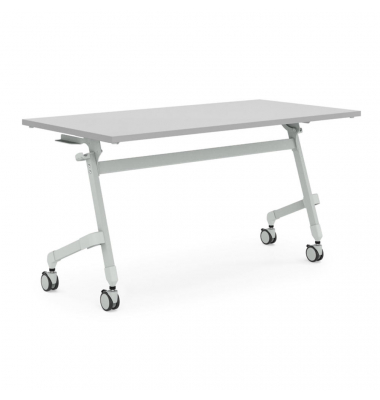 Klapptisch, 72cm (H), 120x80cm (BxT), rechteckig, lichtgrau / Lichtgrau RAL 7035