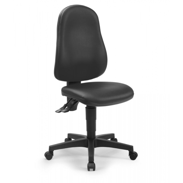 Deskin Bürostuhl SOFTEX MAGIC PRO, schwarz / schwarz, bis 110kg, ohne Kopfstütze  Deskin
