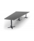 Konferenztisch 330294, 73,5cm (H), 380x80/197,5cm (BxT), 8 Personen, Trapezform, anthrazit / anthrazit