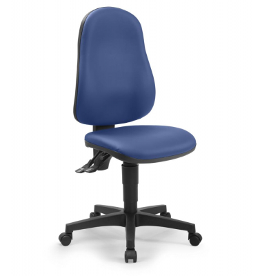 B&uuml;rostuhl SOFTEX MAGIC PRO, blau / schwarz, bis 110kg, ohne Kopfst&uuml;tze