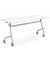Klapptisch 351842, 72cm (H), 120x80cm (BxT), rechteckig, weiß / Alusilber RAL 9006