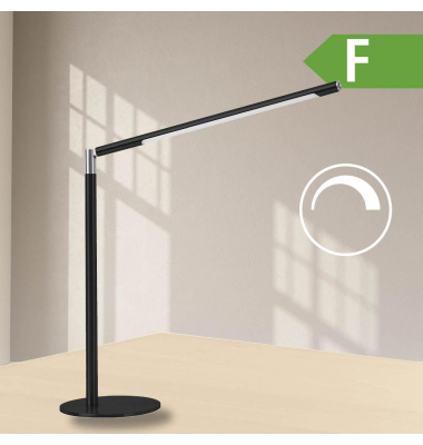 LED-Schreibtischlampe, schwarz, mit Standfuß, dimmbar