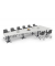 Konferenztisch 330308, 73,5cm (H), 500x80/205cm (BxT), 12 Personen, Trapezform, lichtgrau / anthrazit