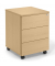 Rollcontainer 349373, buche, 3 Schubladen, Metall, abschlie&szlig;bar