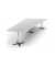 Konferenztisch 330298, 73,5cm (H), 380x80/197,5cm (BxT), 8 Personen, Trapezform, lichtgrau / chrom/anthrazit