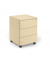 Rollcontainer 349374, ahorn, 3 Schubladen, Metall, abschlie&szlig;bar