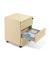 Rollcontainer 349374, ahorn, 3 Schubladen, Metall, abschlie&szlig;bar