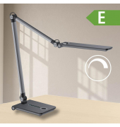 LED Tischleuchte grau-metallic