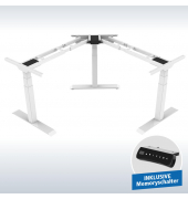 Tischgestell FLEX MODUL Eckschreibtisch Alusilber