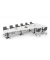 Konferenztisch 330311, 73,5cm (H), 500x80/205cm (BxT), 12 Personen, Trapezform, weiß / anthrazit