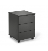 Rollcontainer 349376, anthrazit, 3 Schubladen, Metall, abschlie&szlig;bar