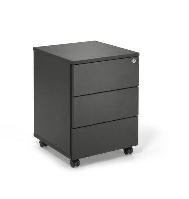 Rollcontainer 349376, anthrazit, 3 Schubladen, Metall, abschlie&szlig;bar