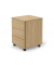 Rollcontainer 349377, eiche, 3 Schubladen, Metall, abschlie&szlig;bar