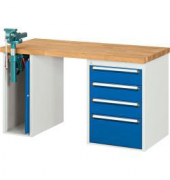 XXL-Werkbänke - 4 Schubladen 3x150, 1x270 mm,
