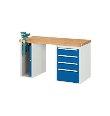 XXL-Werkbänke - 4 Schubladen 3x150, 1x270 mm,