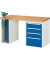XXL-Werkbänke - 4 Schubladen 3x150, 1x270 mm,