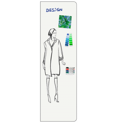 Whiteboard WALL-UP RRC, 7-106127, 200x60cm, emailliert, ohne Rahmen