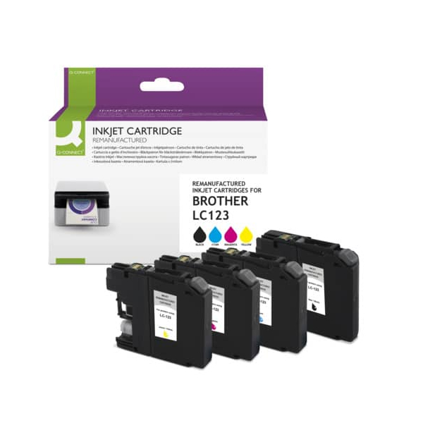 5705831142503 - Tinte ersetzt Brother LC123-Multipack 5705831142503 Q-connect 5705831142503 - Tinte ersetzt Brother LC123-Multipack 5705831142503 Q-connect