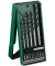 Mini-X-Line Universalbohrer, (L  25 mm) PH1, PZ2, S0,5 x 4, S1,0 x 6, T20, T25, Ø 34568 mm, 14-teilig