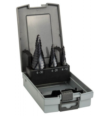 HSS-AlTiN Stufenbohrer-Set, 3-teilig